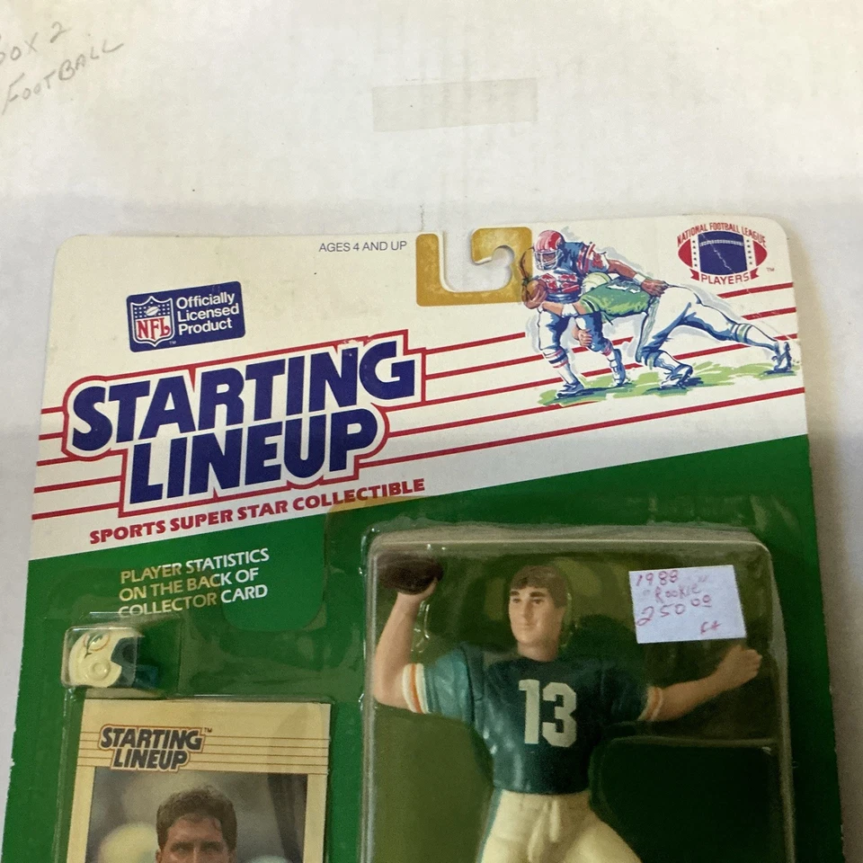 Dan Marino Rookie Kenner Slu 1988 alineación inicial delfines Foto 3 de 4