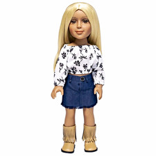 Our Generation 18in Blonde Straight Hair Brown Eyes Fashion Doll: Zoe