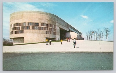 Rhode Island Junior College Warwick RI Postcard Brutalist Architecture Chrome