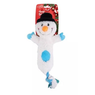 AFP Happy Holidays Merry Tug & Fetch Schneemann Spielzeug