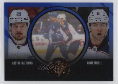 2024 SPx Excellence Redefined Blue /199 Auston Matthews Adam Fantilli #EX-8 a4m
