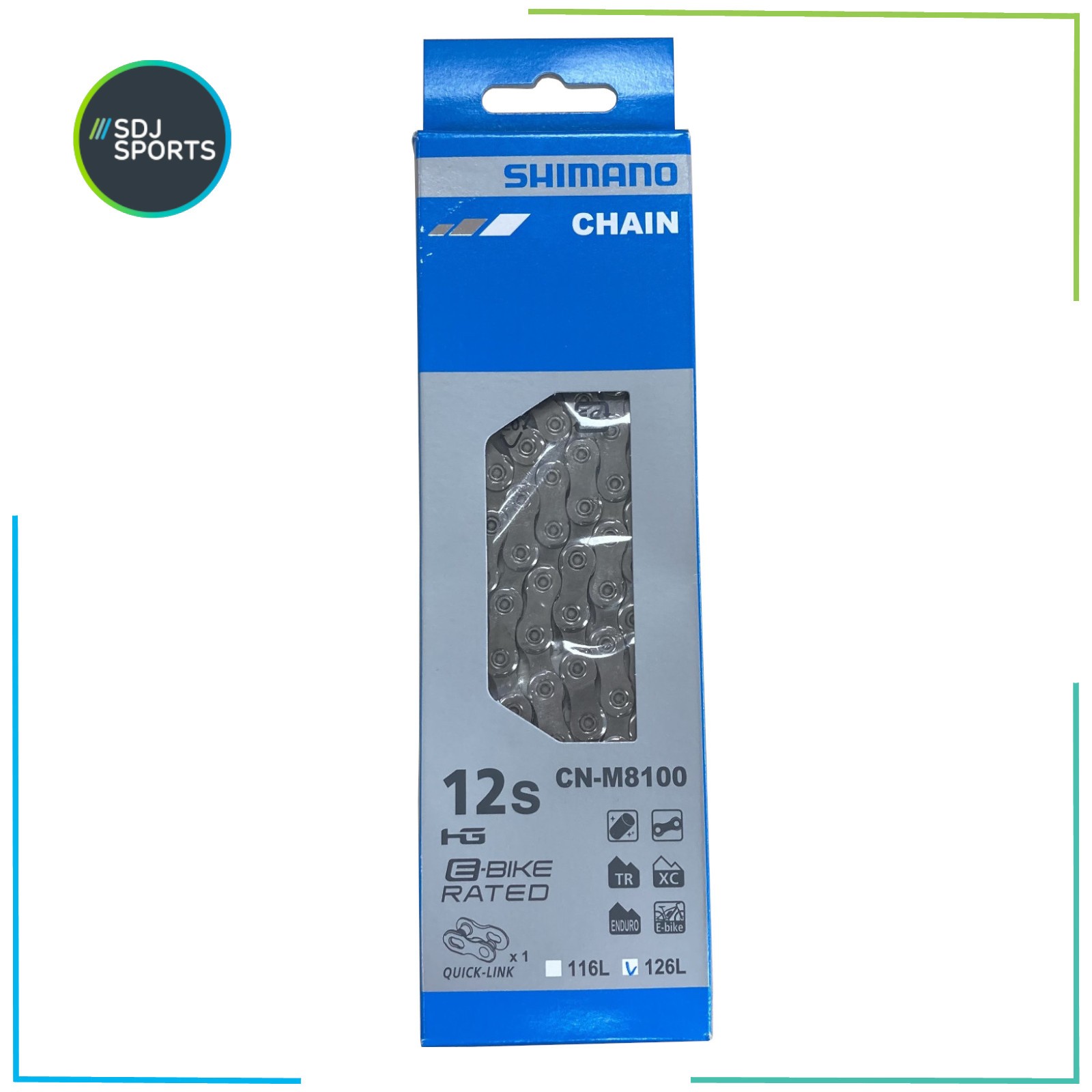 Catena Shimano XT Mountain Bike M8100 12 velocità 126L e QuickLink