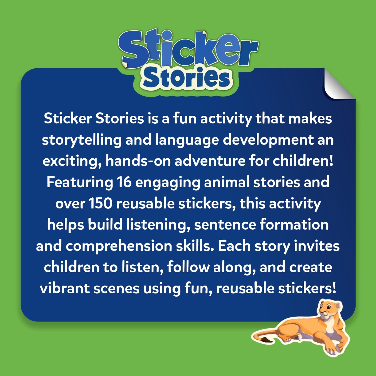 Activity Kit - Creative Storytelling & Skill Building with 150+ Reusable Stic...