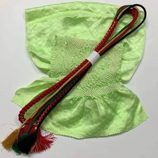 6496 Japanese Kimono Accessory Obiage and Obijime 2-piece Set Silk Shibori