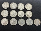 Lot Of 13 Roosevelt  Dimes 90% Silver, 1953D-1964D