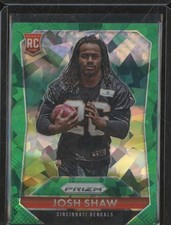 2015 Panini Prizm JOSH SHAW RC Rookie Green Crystal /75 #253 Bengals NFL BIN16