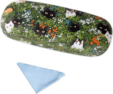 Hard Shell Eyeglasses Case, PU Leather Protective Glasses Case, Cute Eyeglass Ca