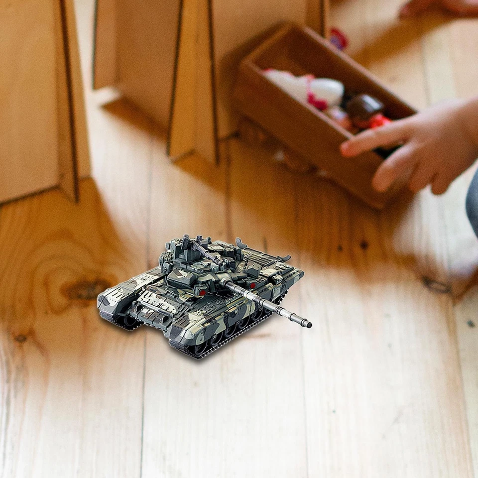 1/48 T90 Tank Model 4D Modern Tank Model Tabletop Decor Miniature Collectibles - Image 4 of 4