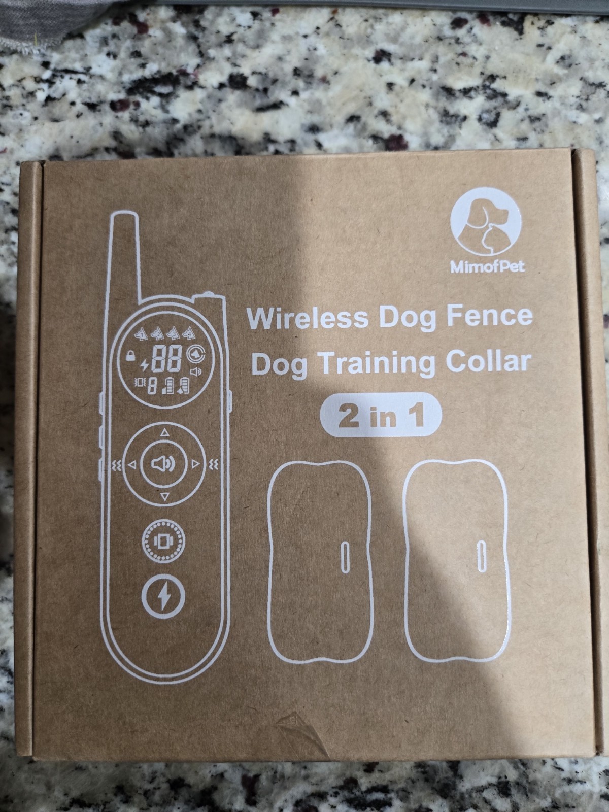 MIMOFPET Wireless Electric Dog Fence for 2 Dogs Training Collar NIB