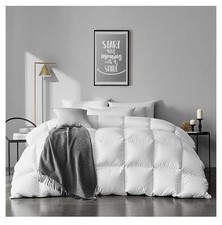 APSMILE Oversized Queen Feathers Down Comforter - Ultra Soft All Seasons 100 