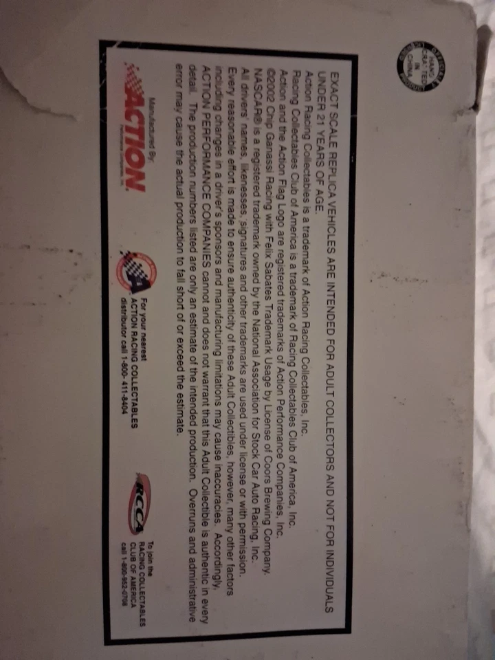 Antigo Sterling Marlin #40 NASCAR Stock Car #1 de #3.000 Edição Limitada (RARO) - Imagem 4 de 4