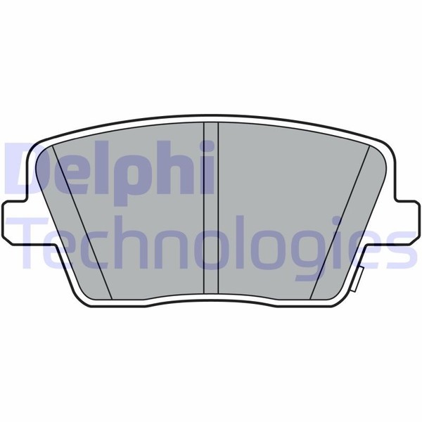 Delphi BremsbeläGe Bremsbelagsatz BremsklöTze Hinten LP3404-image