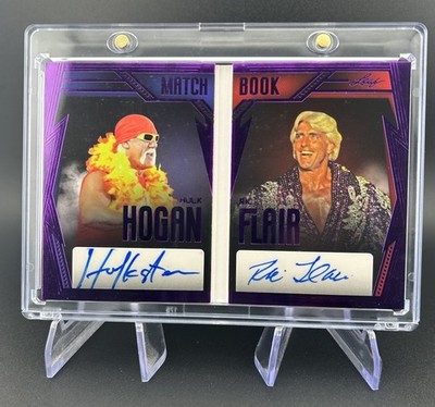 2024 Leaf History Book Sports Chapter One Hulk Hogan Ric Flair Auto Booklet /10
