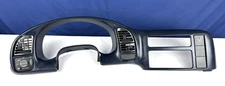 1996 - 2005 Chevy Astro GMC Safari Gauge Cluster Radio Dash Trim Bezel Blue