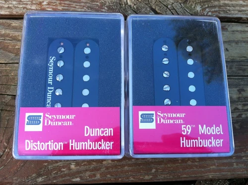 SEYMOUR DUNCAN Distortion SH-6 Bridge & SH-1 59 Neck BLACK Humbucker Pickup Set