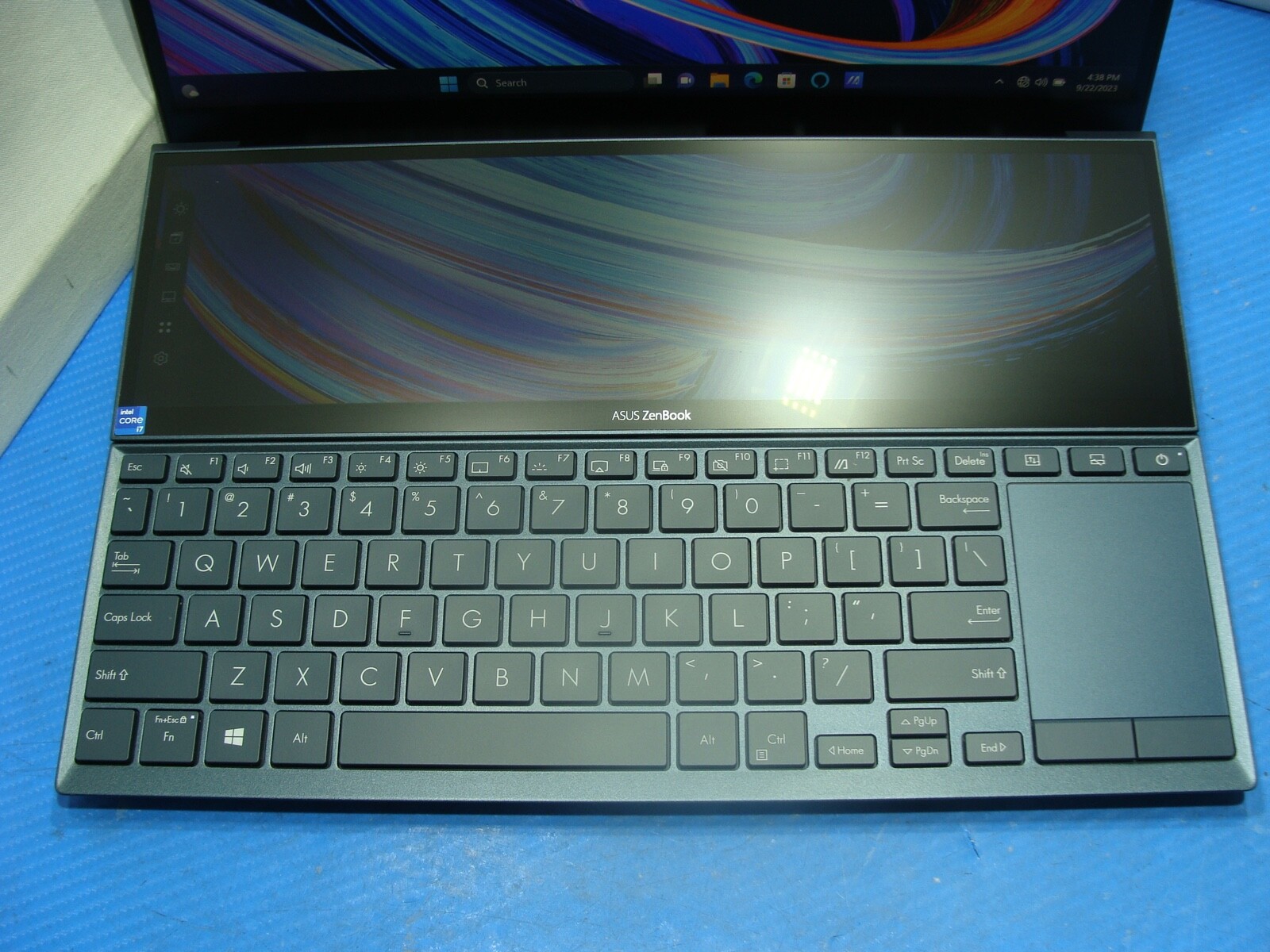 OB Crispy Touch ASUS ZenBook Duo 14 UX482EG i7-1165G7 Nvidia MX450 2GB SSD 1TB - Picture 14 of 22