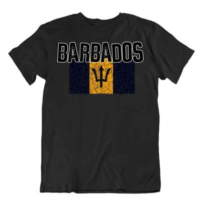 Barbados Flagge Souvenir Reise Geschenk Patriot Tourismus Tradition T-Shirt Mode