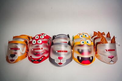 1 PC Safety Face Shield Reusable Washable Extra Protection for Kids 2-11 Y