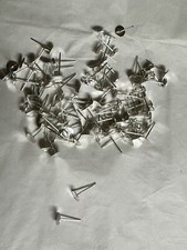 100 pcs Silver Plated Stud Earring Blanks for Jewelry Making