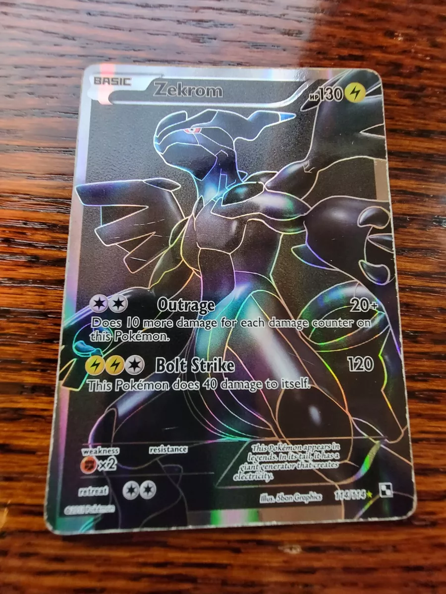 Pokemon - Zekrom (114) - Black and White - Holofoil