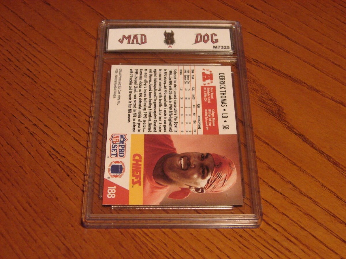 DERRICK THOMAS----1991 Pro SET--#395---Gem MINT 10***CHIEFS***Mad