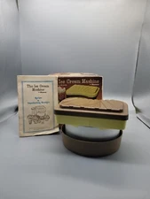 Vintage The Ice Cream Machine By Ronco 1974 As Seen on TV Original Box Maker