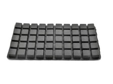 3/8" Square x 1/4" Tall Peel Stick Silicone Pads for Jigs Fixtures 50 Pack