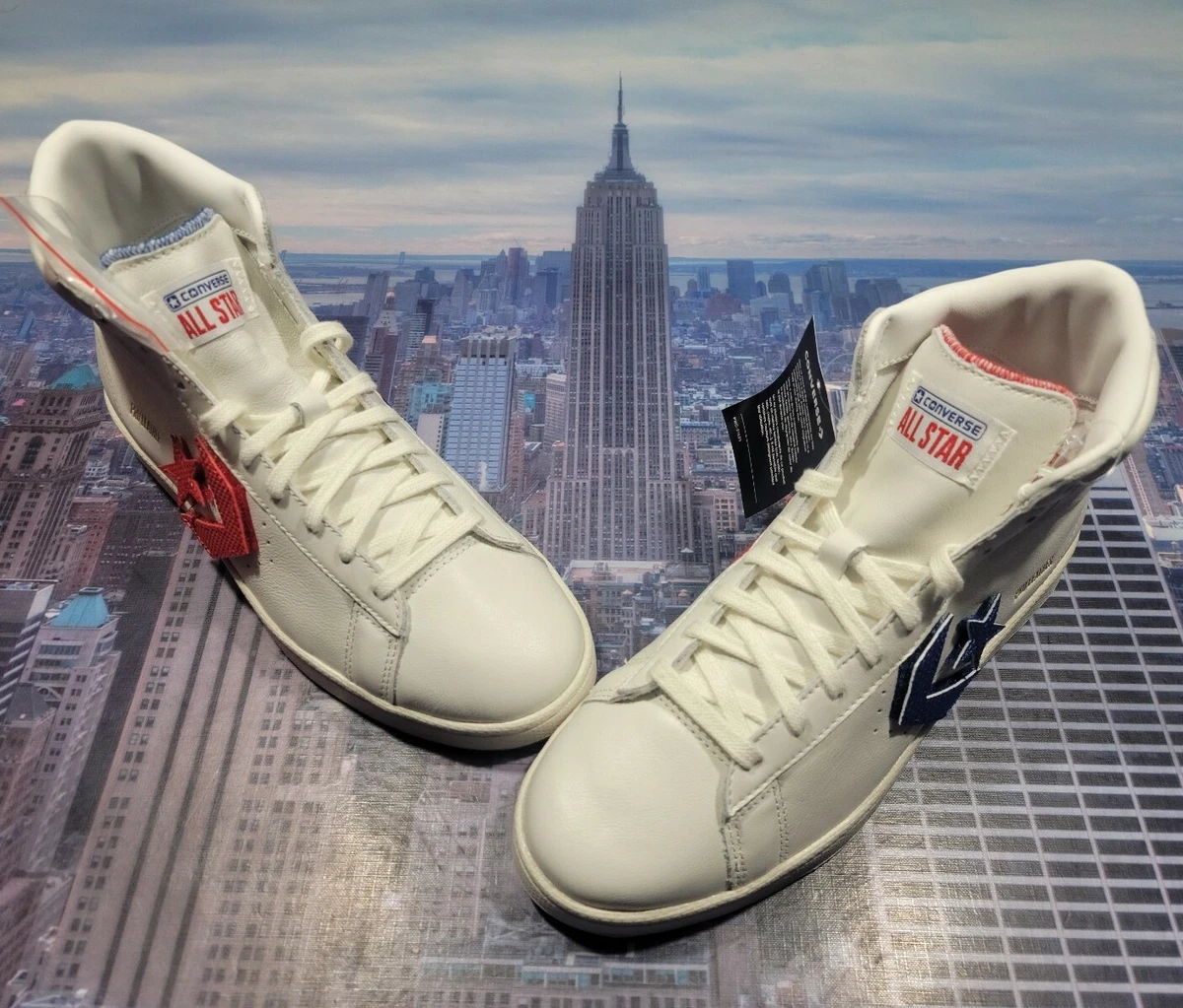 White high top converse size best sale 7