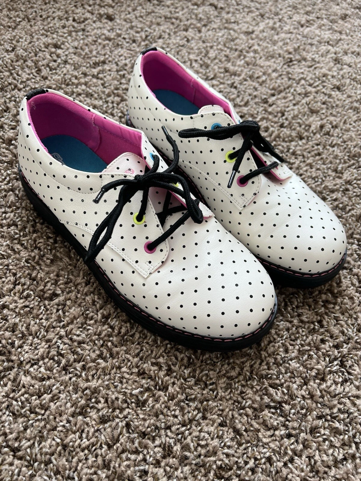 Chaussures décontractées Sketchers Graven Supreme Vibe Dot blanches bottes filles pointure 5,5