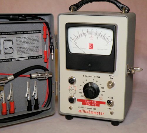 Keithley Model 502 Milliohmmeter, Complete with Owners Manual - Picture 2 of 12