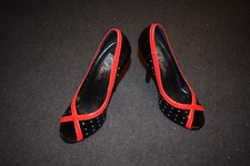 Pleaser USA Pumps Black/Red 50er Rockabella Lack Rockabilly Shoes Burlesque show