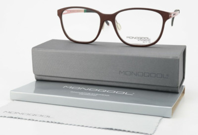 Monoqool Glasses Frame GU80 11s Brown Rose Innovative 3D Tech Eco-Friendly 50-17