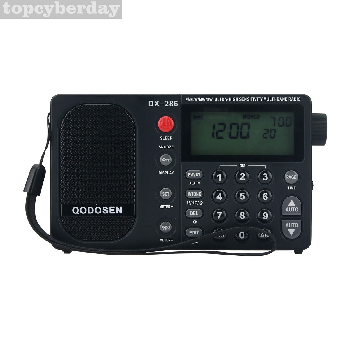 QODOSEN DX-286 デジタルBCLラジオ新品 QODOSEN DX-286 Multi-band Radio AM/FM/LW/SW Full Band Radio