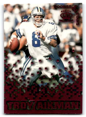 1995 Pacific Triple Folders Rookies and Stars Raspberry # RS-7 Troy Aikman