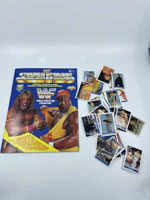 1991 WWF Superstars シール アルバム 新品未開封 1991 WWF Sticker Book – Hulk Hogan & Ultimate Warrior – With
