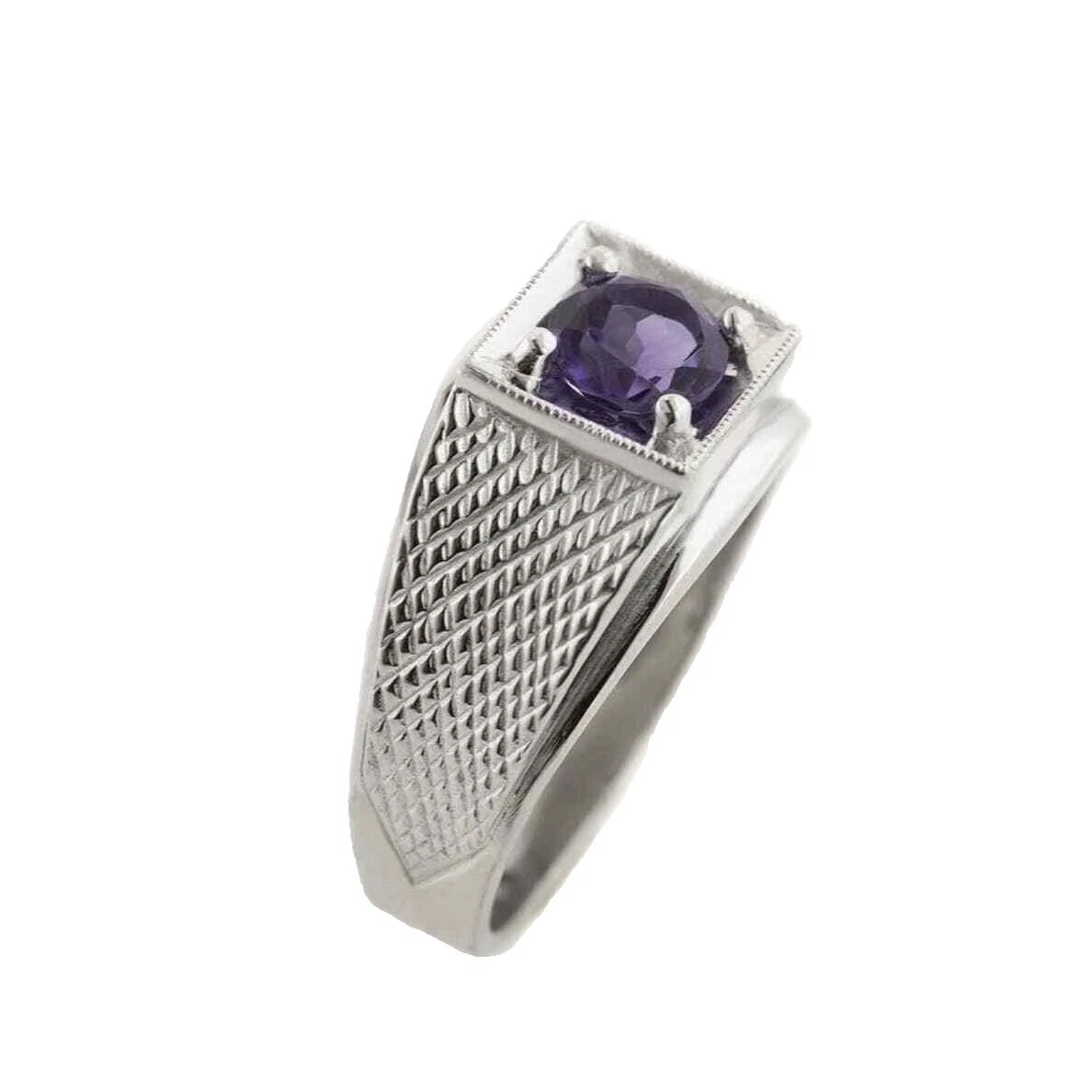 Anillos de Plata de Ley Piedra Anillo para Hombres 11.5