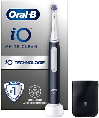 Oral-B elektrische Zahnbüste iO White Clean 2 Smart Modi Matt Black 100% OVP NEU