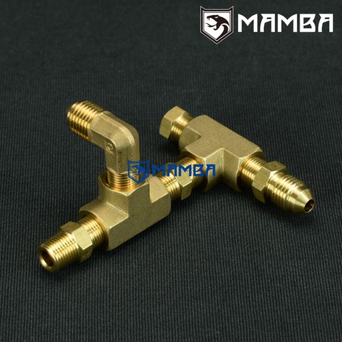 MAMBA Turbo Oil Feed Line Kit For Nissan VQ37VHR 370Z Z34 w/ Garrett GT28R GT30R - Picture 3 of 6