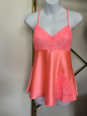 Lingadore, size S/10, Nova, baby doll nightdress and thong set, Flamingo pink.