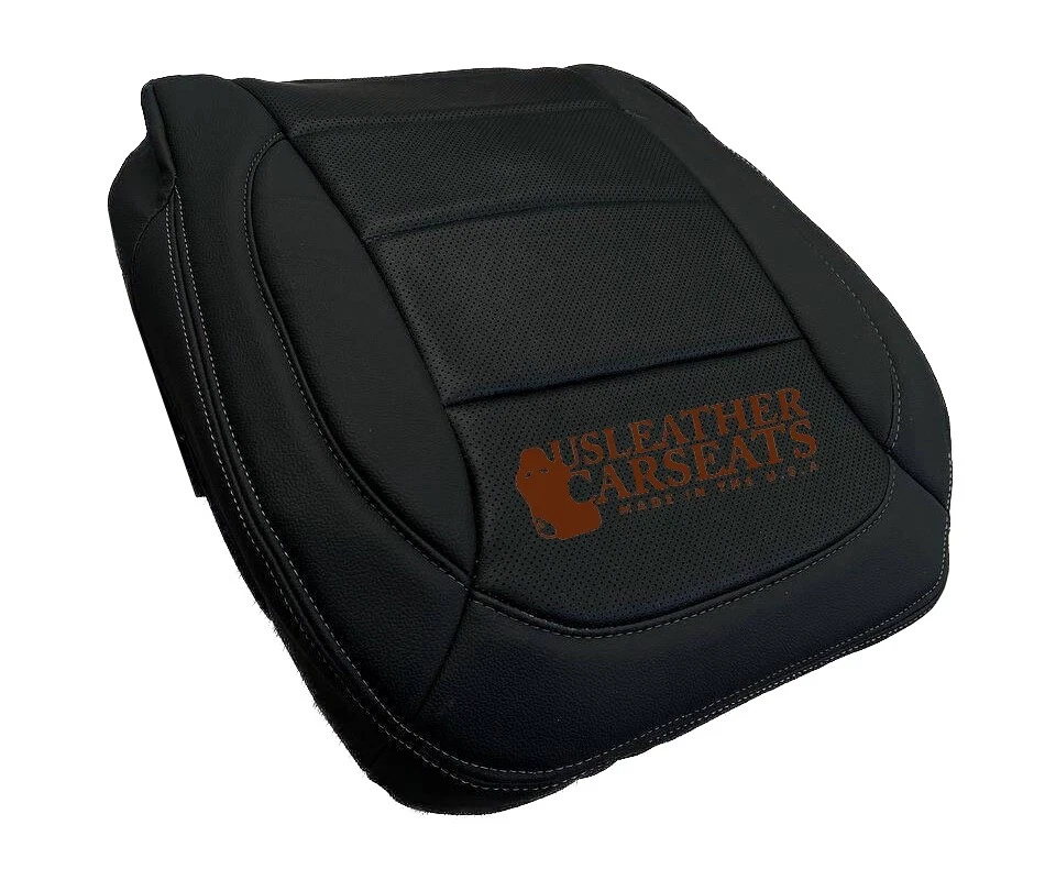 Mercedes Benz ML350 2012 2015 parte inferior del conductor PERF Ultra cubierta de asiento de cuero negro Foto 4 de 4