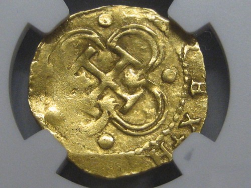 PHILIP II 2 ESCUDOS COB NGC AU58 SEVILLA 1566-87 SPANISH GOLD SPAIN COLONIAL - Picture 4 of 4