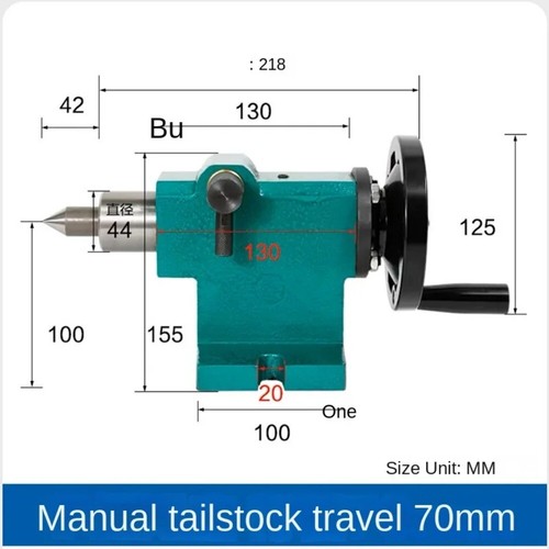Lathe Tailstock Assembly Woodworking Simple and Fast Retractable Beads Machine - Picture 3 of 13