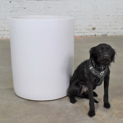 Vintage Mid Century Modern Architectural Pottery Monumental White