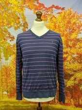 Tommy Hilfiger 100 cotton multicoloured purple Jumper. UK men's size Medium