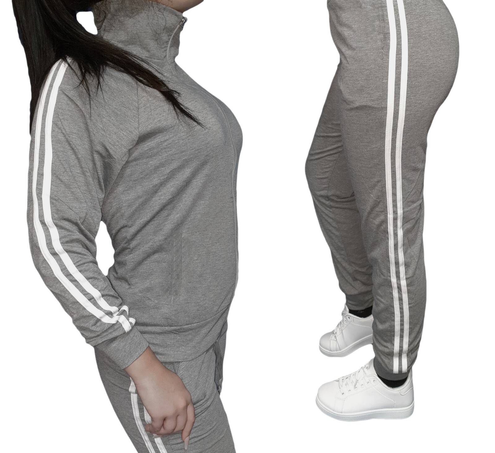 Tute Donna Sportive Invernale Casual Complete Da Casa Leggera Comode Felpa Senza Cappuccio Con Mezza Zip E Pantaloni Set Coordinato Sportivo Firmate Elegante Completi 2 Pezzi Ginnastica Yoga Workout