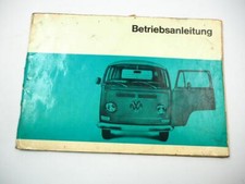 Betriebsanleitung VW T2 Bus Transporter Bedienungsanleitung 1969