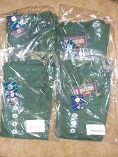 Four New Pair of Unisex Hunter Green GelScrubs Pants Size Large Casual Medical