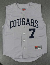sz M 10 12 NEW Nike Team Cougars Grey 7 Sleeveless Jersey Tank