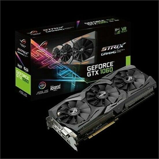 Hej hej absorberende nuance ASUS ROG Strix GeForce GTX 1060 6GB GDDR5 Graphics Card (ROG-STRIX-GTX1060 -A6G-GAMING) for sale online | eBay