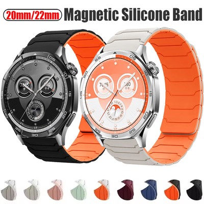 Magnet Silikon Armband für Amazfit GTR 4 3 Pro 2 2e 42 47mm GTS 2 3 4 Mini BIP 5